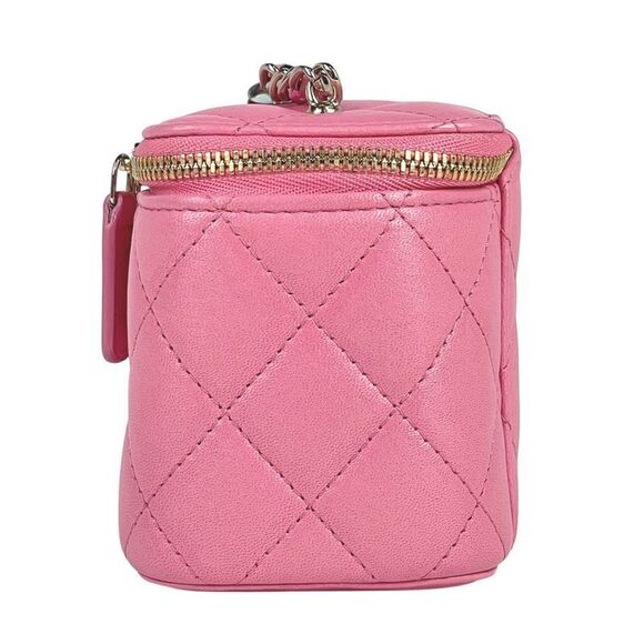 Chanel Coco Mark Chain Shoulder Bag Matelasse Small Vanity Shoulder Bag Leather - Picture 2 of 11